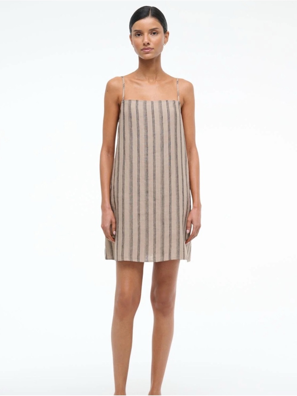 STAUD Laura Linen Mini Dress NWT XL